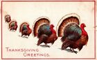 Relais MD-Maryland Thanksgiving Grüße Truthähne Antik 1917 Vintage Postkarte
