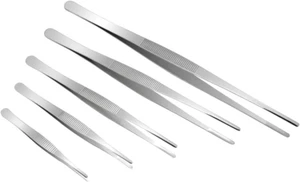 5 Pcs Stainless Steel Gardening Tweezers Set - Large Long Plant Tweezer for Succ - Picture 1 of 12