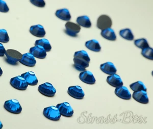 Hotfix CAPRI BLUE Basic SS30 Blau Stückzahl wählbar zum Aufbügeln AAA Glas Profi - Picture 1 of 18