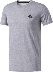adidas Men's Ultimate Short Sleeve Tee Shirt Grey Heather, Size Large - Picture 1 of 1