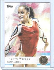 RARE 2012 TOPPS OLYMPIC JORDYN WIEBER GYMNASTICS "GOLD" PARALLEL CARD #78