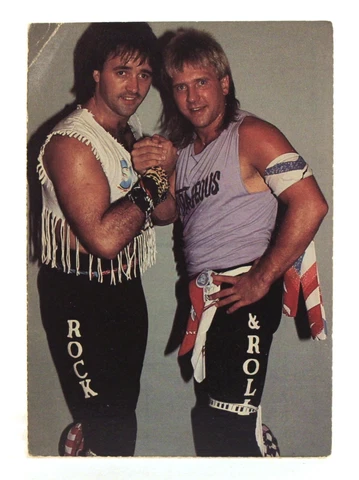 1985 WWF THE ROCK'N ROLL EXPRESS Vintage Postcard V Rare 4" x 5.5" (10 x 14 cm.) Cover