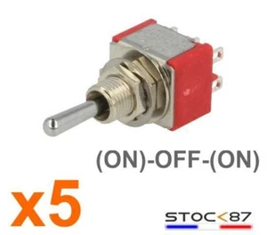 932/5# Interrupteur à levier 3 positions 2 contact -5pcs MTS 223 toggle switch - Imagen 1 de 3