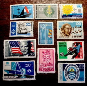 Estampillas de Uruguay marcas de bisagra ligera - Imagen 1 de 2