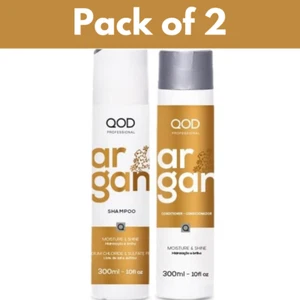 QOD Shampoo Professionale Argan 300ml & Balsamo Solfato & Sodio 300ml - Foto 1 di 8