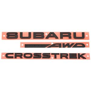 OEM 2017 Subaru Crosstrek Rear Tailgate Letter Marker SET 93079FJ230 93079FJ220
