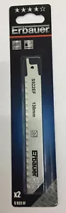 Erbauer S922EF Säbelsägeblätter 130 mm 2er-Pack für metall kostenloses versand - Bild 1 von 3