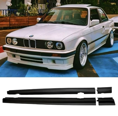 BMW E30 IS Style Side Skirt Set ABS Plastic 318i 318is 325i E30 Coupe - Image 1 of 4