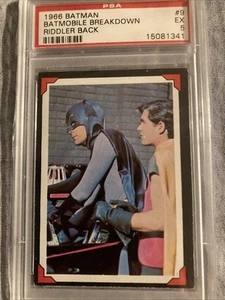 1966 BATMAN AND ROBIN #9 BATMOBILE BREAKDOWN RIDDLER BACK - Picture 1 of 3