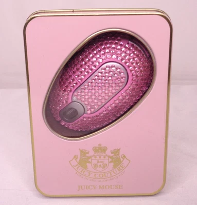 Juicy Couture Pink Rhinestone Blinged Out Wireless Juicy Mouse - Tested & Works - Image 1 of 4