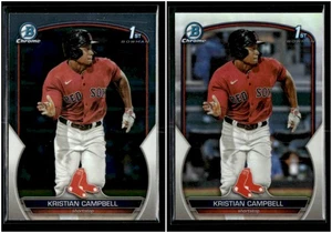 Kristian Campbell 2023 Bowman Draft Chrome Baseball 1st 2 Cards Lots [don61 - Bild 1 von 2