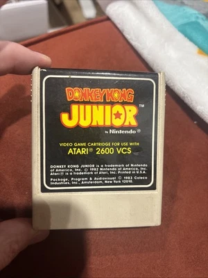 Donkey Kong Jr. Cartucho Junior (Atari 2600, 1983), probado.  Por Nintendo Foto 1 de 4