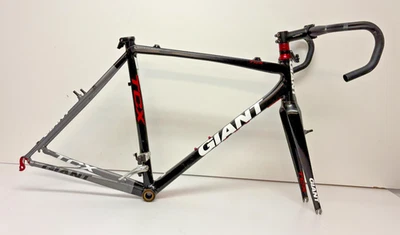 2011 Giant TCX 1 Medium Aluminum Gravel Frame Carbon Fork BB Deda Newton Bar ++ - Image 1 of 4