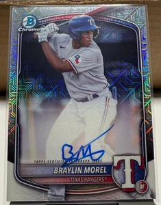 2025 Bowman - Chrome Prospect Mega Box Autographs Braylin Morel #BMA-BM (RC) - Picture 1 of 2