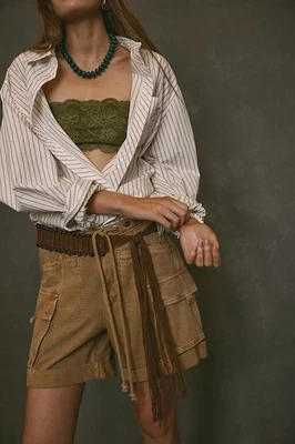 Pantalones Cortos Free People Frankie Lavados Cintura Baja Carga Ligeros Informales M 284069 Foto 1 de 4