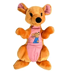Vintage Winnie Puuh Kanga & Roo weiches Plüsch-Beanie-Spielzeug 7 Zoll Mama Baby Arcotoys - Bild 1 von 8