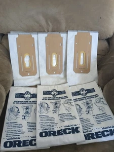 Genuine ORECK 76135-01 Vacuum Bags Hypo Allergenic Charcoal Filter Set of 6 - Picture 1 of 3