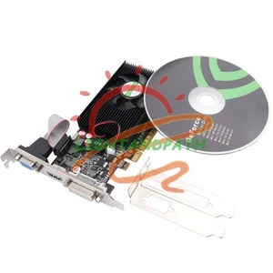 GeForce GT730 4GB DDR3 DVI VGA HDMI PCIe Graphics Card+Low profile Bracket #Li - Picture 1 of 4