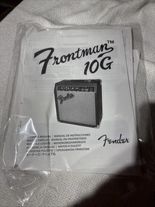 Genuine Fender Squier Frontman GUITAR AMPLIFIER 10 Watt G10 Owners Manual - Picture 1 of 5
