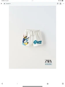 ZARA BOYS BLUEY © LUDO STUDIO BERMUDA SHORTS PRE LOVE CONDITION 6Y - Picture 1 of 4