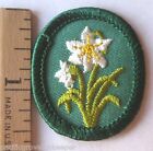 Retired Oval 1978-2011 Girl Scout STAR OF BETHLEHEM TROOP CREST Flower Patch
