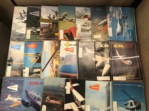 Lot of 20 AOPA Pilot Magazines Aviation History Airplane Ads 60s 70s 80s - Picture 1 of 5