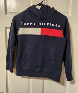 Tommy Hilfiger Big Boys Exploded Flag Pullover Hoodie Size Small - Picture 1 of 12