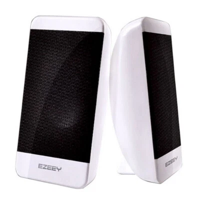 Mini altoparlanti USB casse speaker diffusori 2.0 computer PC portatile Ezeey - Immagine 1 di 4