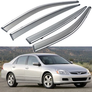 Rain Guards Vent Shade Deflectors Window Visors for 2003-2007 Honda Accord Sedan - Picture 1 of 8