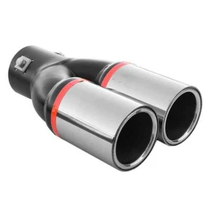 Doble Escape Punta Embellecedor Tubo para Skoda Roomster Yeti Fabia de Octavia - Imagen 1 de 5