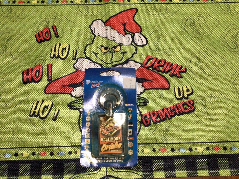 Vintage MLB  Baltimore Orioles Old Stock KEY CHAIN  2002 Wincraft New - Image 1 of 1