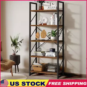 5 Tiers Ladder Bookshelf Modern Storage Rack Shelves Living Room Home Office New - Picture 1 of 8