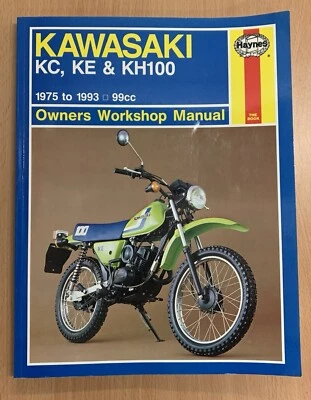 KAWASAKI KC, KE & KH100 1975 to 1993 SERVICE REPAIR MANUAL BY HAYNES - Image 1 of 4
