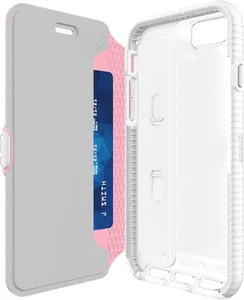 Tech21 Evo Portafoglio Active Edition per Apple iPhone 7 - Bianco/Rosa - Foto 1 di 6