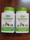 2 X Natures Way Glucomannan from Konjac Root 665mg per 100 Capsule Exp 03/2027