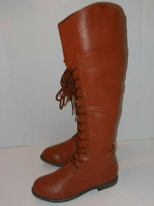 De BLOSSOM TAN KNEE HIGH BOOTS SIZE 6.5 MEDIUM - Picture 1 of 5