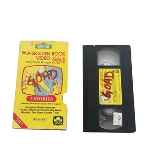 Sesame Street A Golden Book Video 3 Stories VHS - Picture 1 of 3