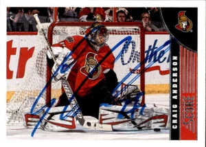 Craig Anderson Signed 2013/14 Score Card #348 Ottawa Senators - Picture 1 of 2