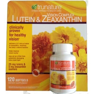 Trunature Lutein and Zeaxanthin Softgels, 120 Count - Picture 1 of 1