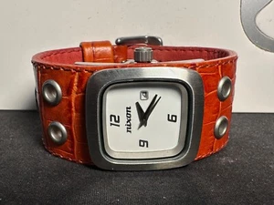 Nixon The Mini GTO Red Leather Watch *Rare* - Picture 1 of 5