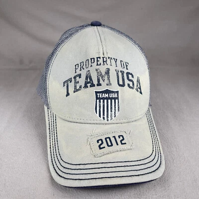 Gorra deportiva del equipo olímpico de Estados Unidos 2012 para hombre talla única azul Snapback Trucker Cap Foto 1 de 4