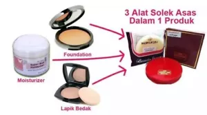 Kokuryu Bedak Arab 3 in 1 Face Powder Moisturizer, Foundation, with Free Sponge - Picture 1 of 2