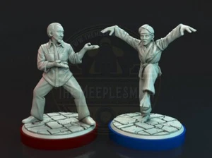 Miyagi & Daniel miniatures for tabletop, boardgame - Bild 1 von 4