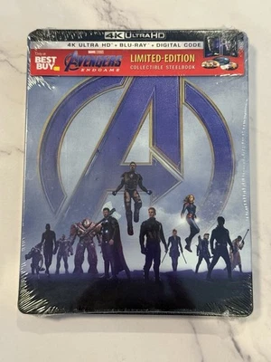 Avengers Endgame 4K Blu-ray Limited Edition Steelbook BRAND NEW FACTORY SEALED - Image 1 of 4