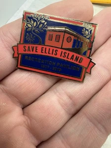 Save Ellis Island Recreation Pavilion 1937-2019 New York City  Souvenir Pin - Picture 1 of 5