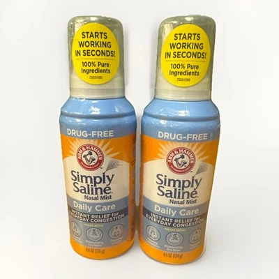 Arm & Hammer Simply Saline Daily Care Nasal Mist 4.4Oz, Saline Nasal Spray, Drug - Image 1 of 2