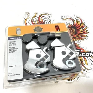 NEW Genuine Harley Locking Detachable Latch Kit w/ Two Keys Chrome 90300087 - Picture 1 of 4