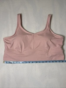 Duluth Trading Womens Plus Armachillo Cooling Longline Sport Active Bra Pink XL - Picture 1 of 9