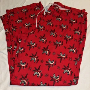 Pantalones de pijama Gilligan OMalley XXL rojos para mujer pájaros nuevos con etiquetas - Imagen 1 de 15