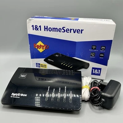 AVM FRITZ Box 7520 1&1 Home Server WLAN Router Modem Schwarz, inkl. OVP, Gut✅ - Bild 1 von 4